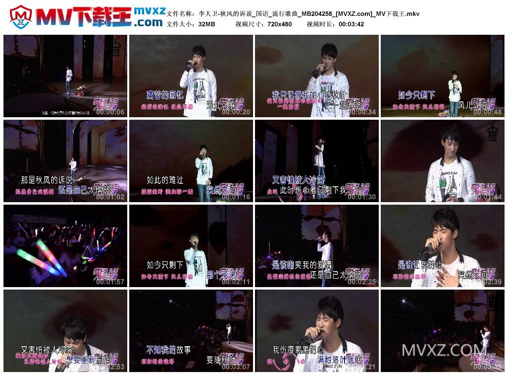 李大卫-秋风的诉说_国语_流行歌曲_MB204258